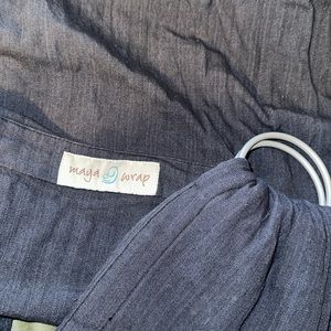 Maya Wrap for Baby Blue Linen Sling 75 inches